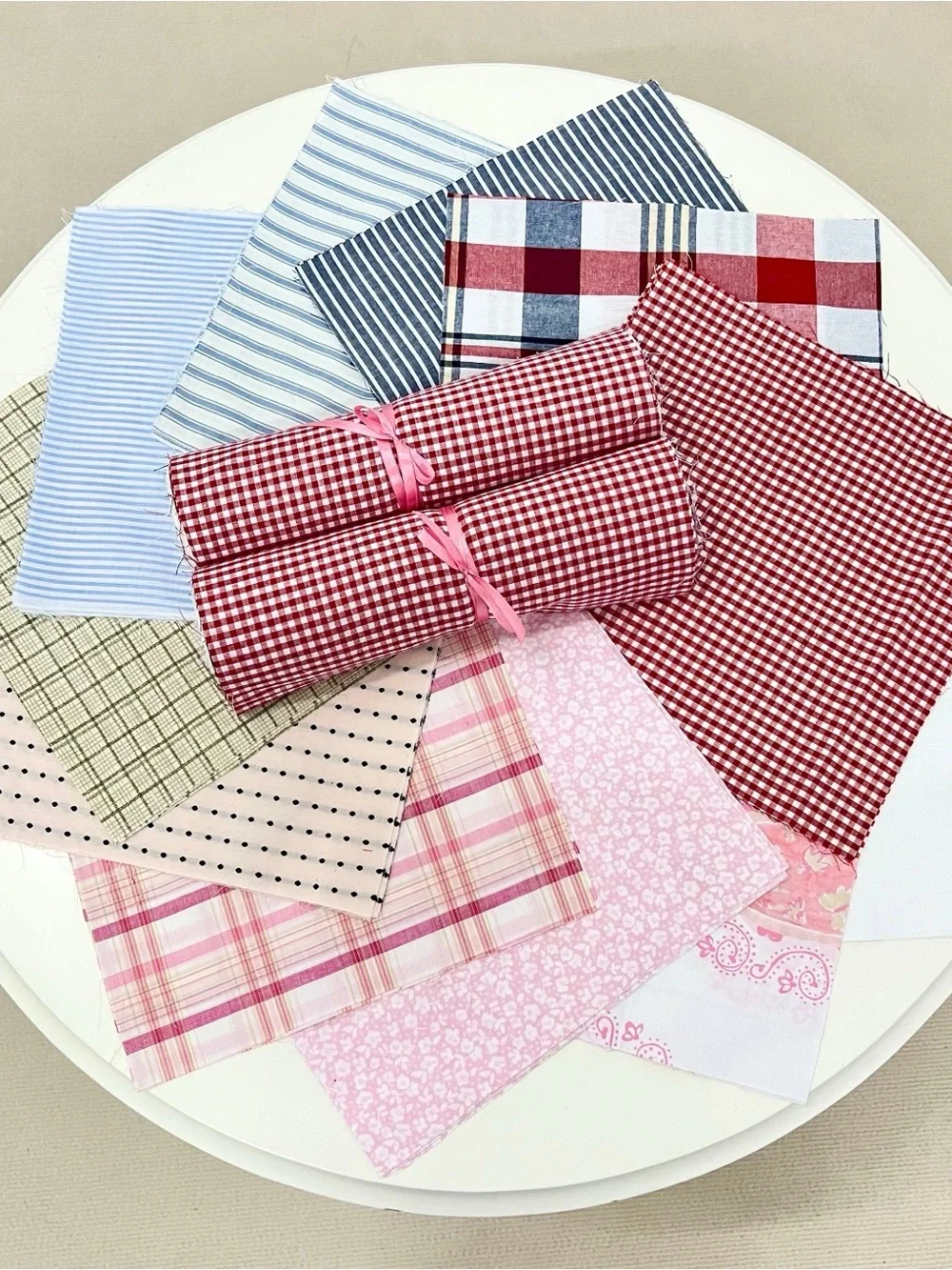 Precut Picnic & Petals Cotton Fabric layer cake 10” square 42pcs/quilt block